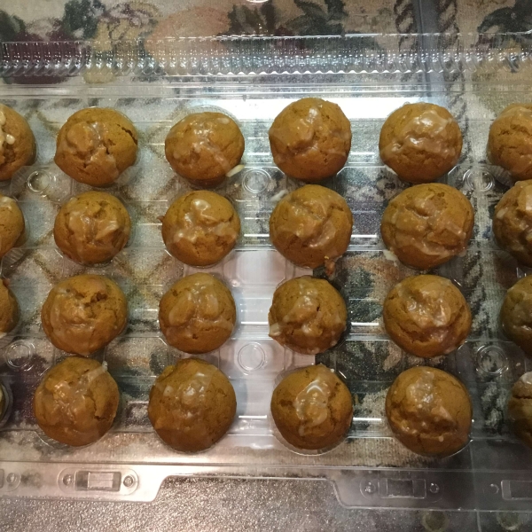 Mini Pumpkin Muffins with Orange Drizzle