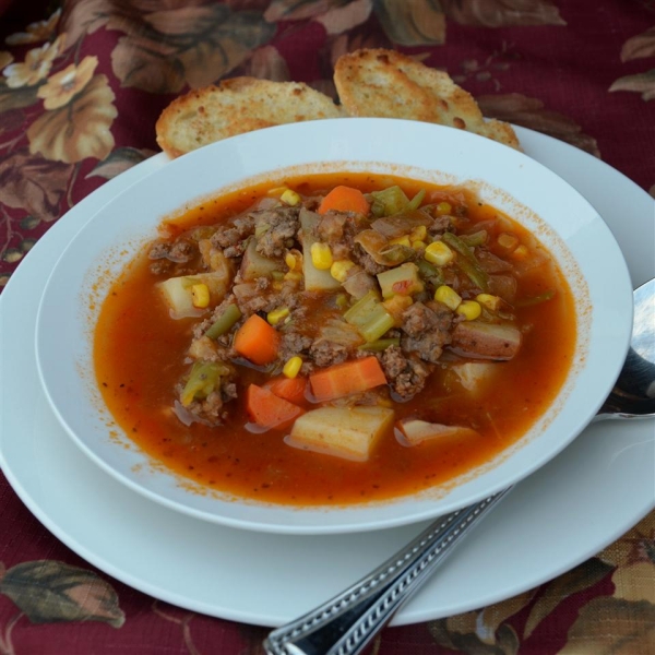 My Momma's Easy Homemade Veggie Soup