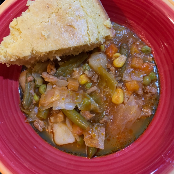 My Momma's Easy Homemade Veggie Soup