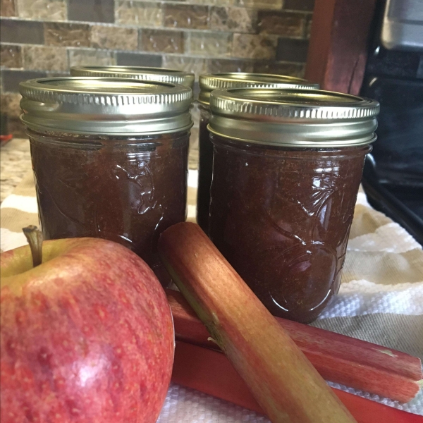 Easy Apple Rhubarb Jam
