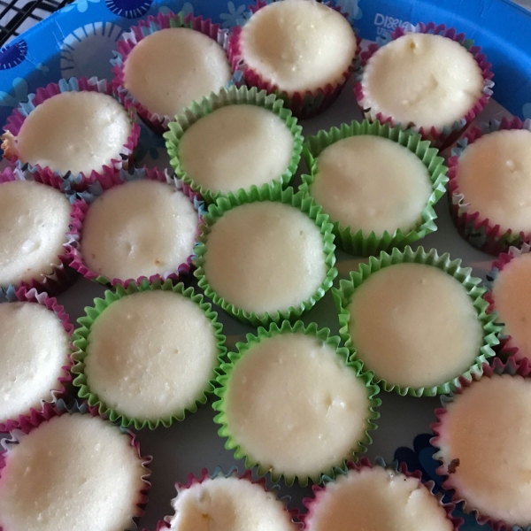 Key Lime Cheesecakes with Raspberry Swirls