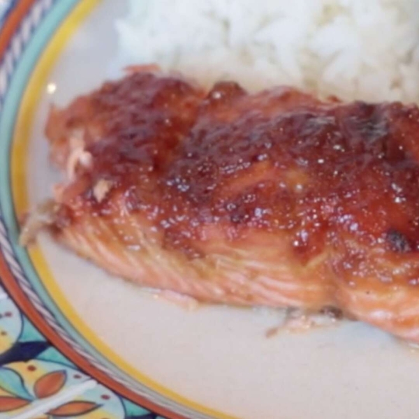 Ginger-Teriyaki Glazed Salmon