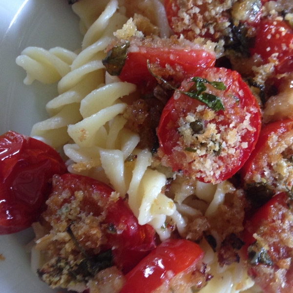 Spaghetti with Oven-Roasted Cherry Tomatoes