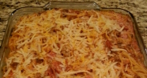 The Best Spaghetti Casserole