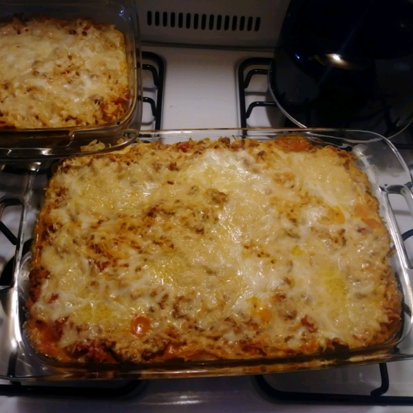 The Best Spaghetti Casserole