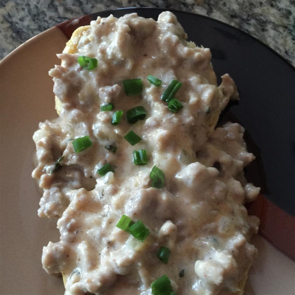 Italian Sausage Gravy and Biscuits