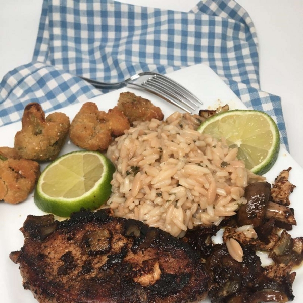 Pan-Fried Jerk Pork Chops