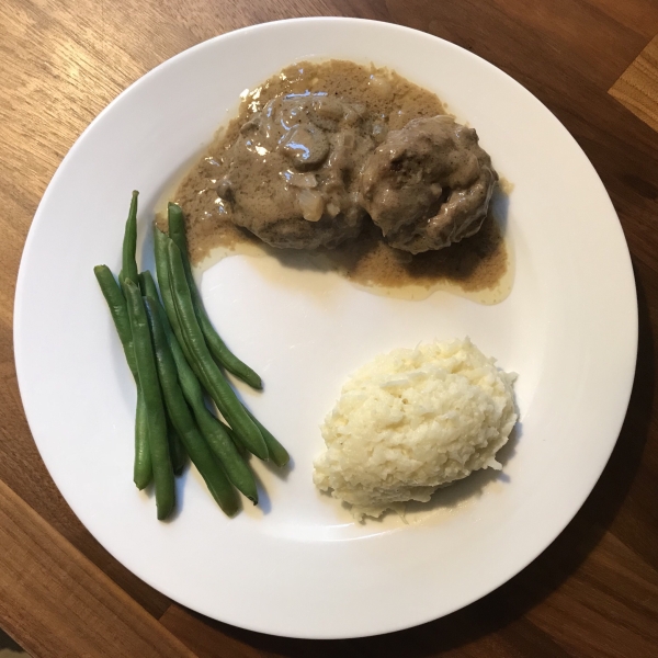 Hamburgers with Mushroom Gravy