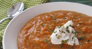 Curried Sweet Potato and Carrot Soup