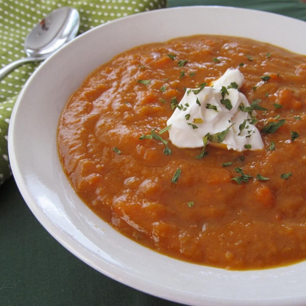 Curried Sweet Potato and Carrot Soup