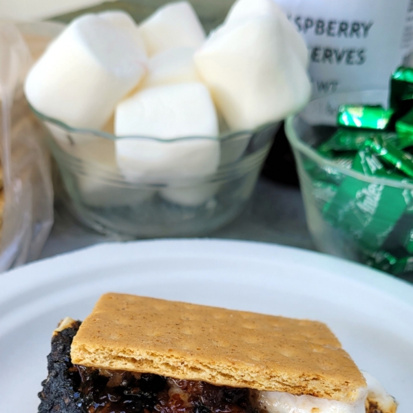 Raspberry-Mint-Chocolate S'mores