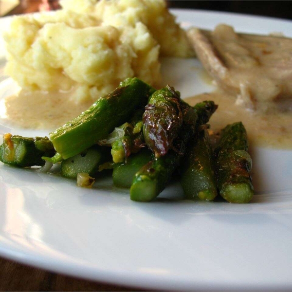 Garlic Asparagus with Lime