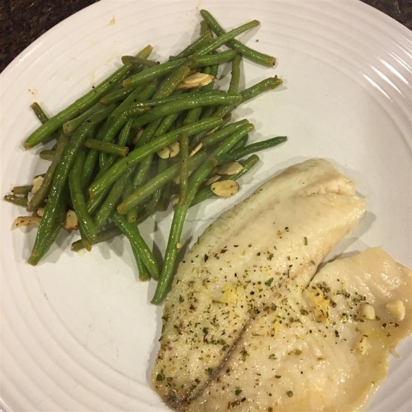 Herb Crusted Tilapia with Garlic Butter