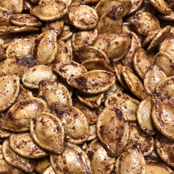 Spiced Maple Pumpkin Seeds