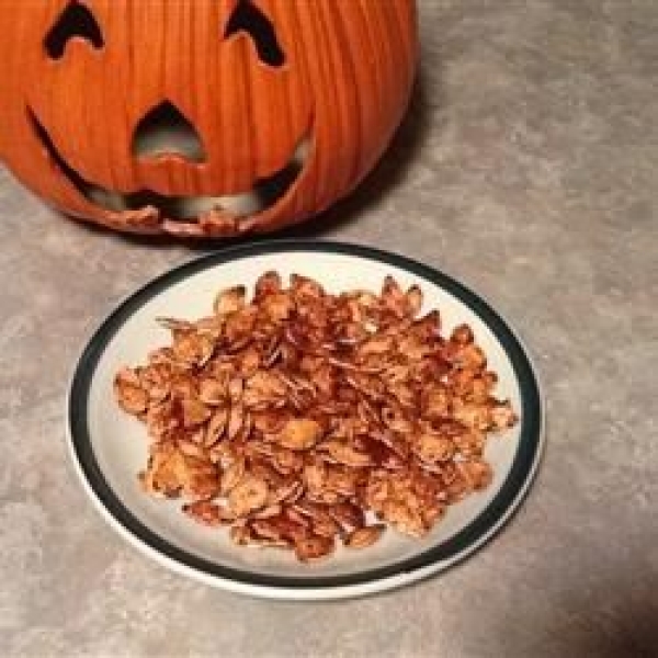 Spiced Maple Pumpkin Seeds