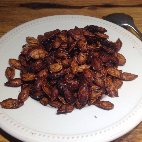 Spiced Maple Pumpkin Seeds