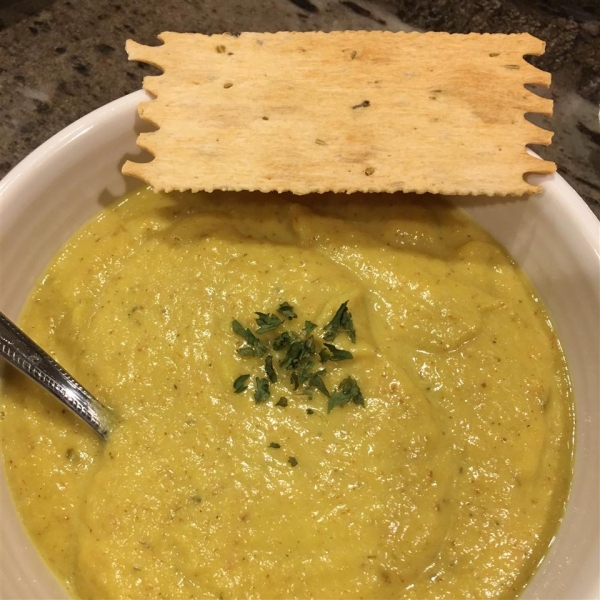 Roasted Cauliflower and Pancetta Soup