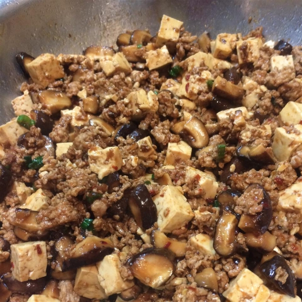 Tofu with Ground Pork Stir-Fry