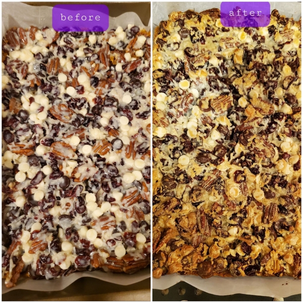 Coconut-Cranberry Bars with Pecans