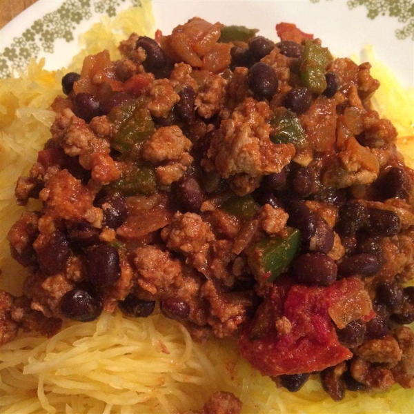 Mexican Spaghetti Squash Stir Fry