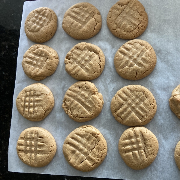 Three Ingredient Peanut Butter Cookies