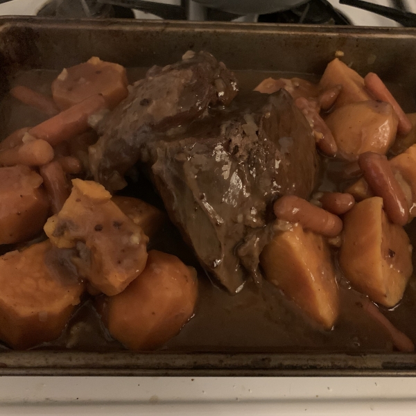 Slow Cooker Apple Cider Pot Roast