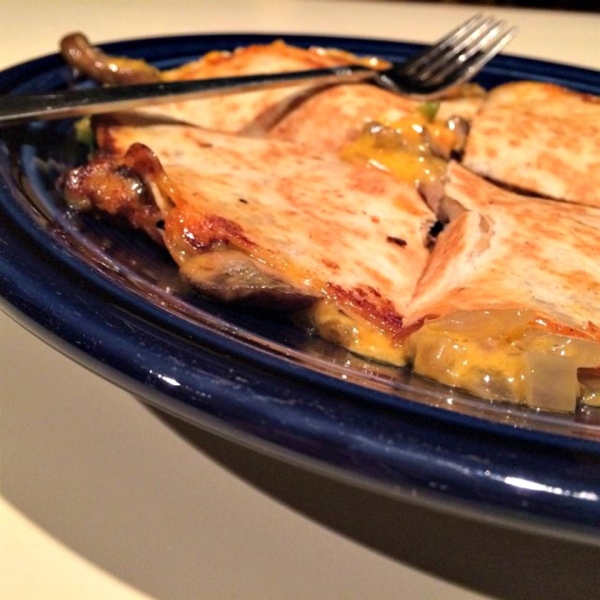 Caramelized Onion and Jalapeno Quesadillas