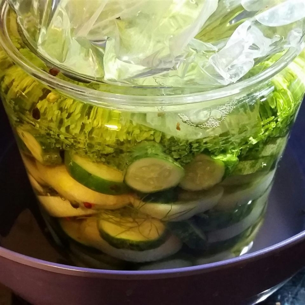 Garlic and Dill Lacto-Fermented Pickles