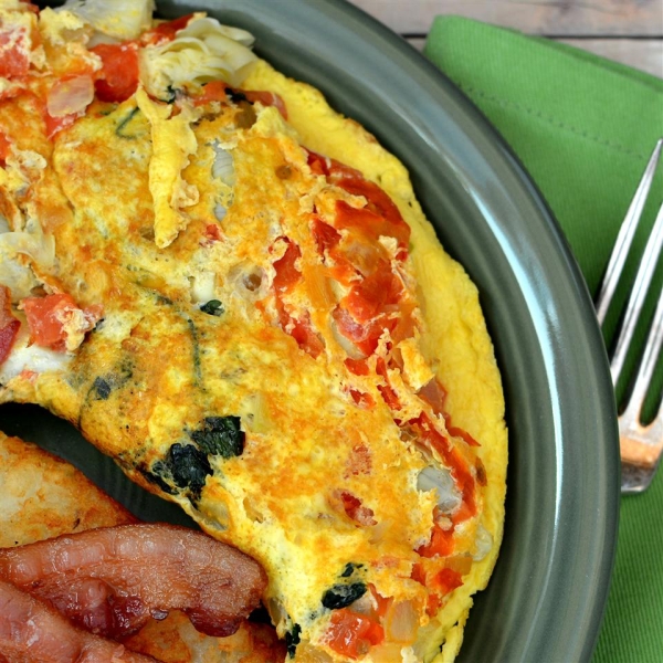 Spinach Artichoke Omelet