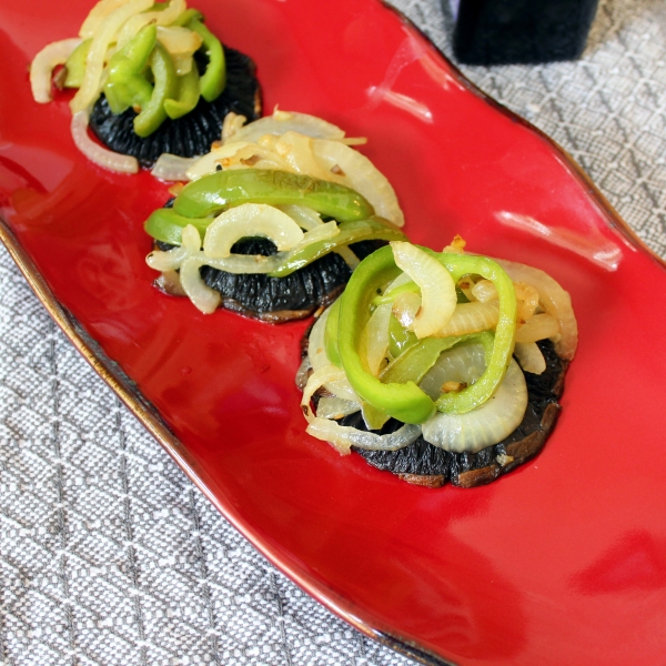 Portobello Mushroom Caps and Veggies