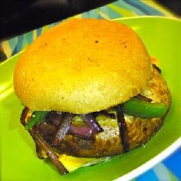 Portobello Mushroom Caps and Veggies