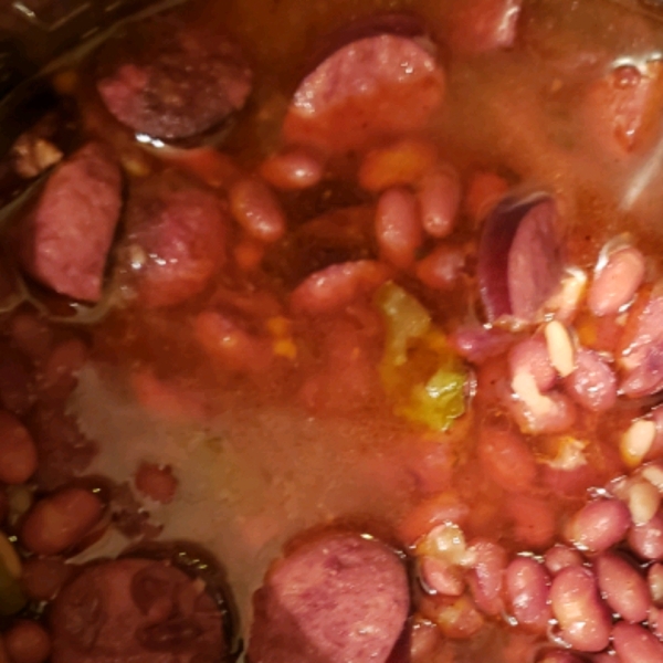 Pressure Cooker Red Beans and Sausage