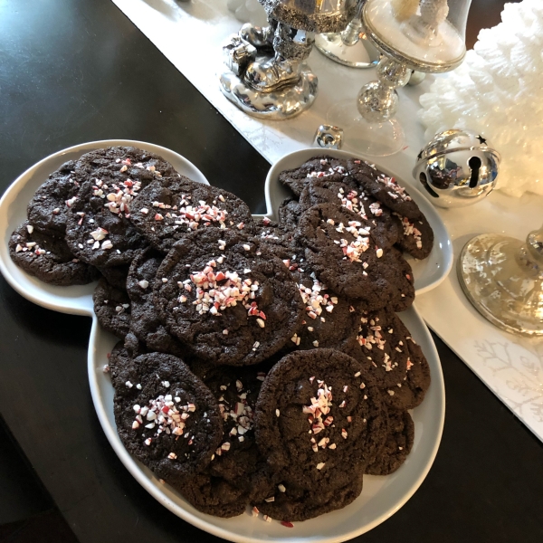 Gluten-Free Double Chocolate Peppermint Cookies