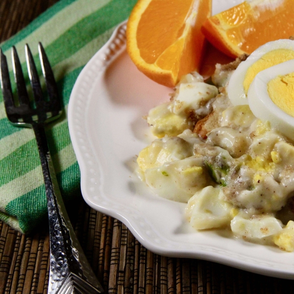 Asparagus Casserole with Hard-Boiled Eggs