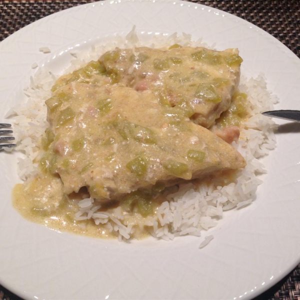 Chicken Creole with Chile Cream Sauce