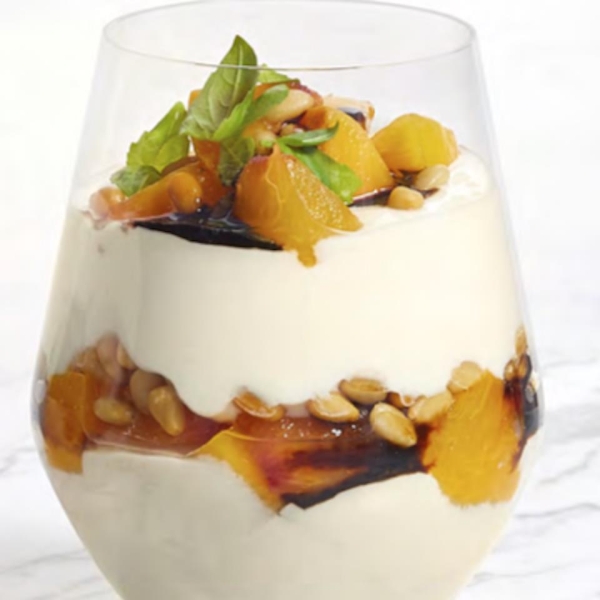 Savory Peach Parfait