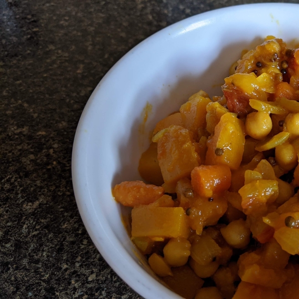 Vegan Butternut Squash and Chickpea Curry