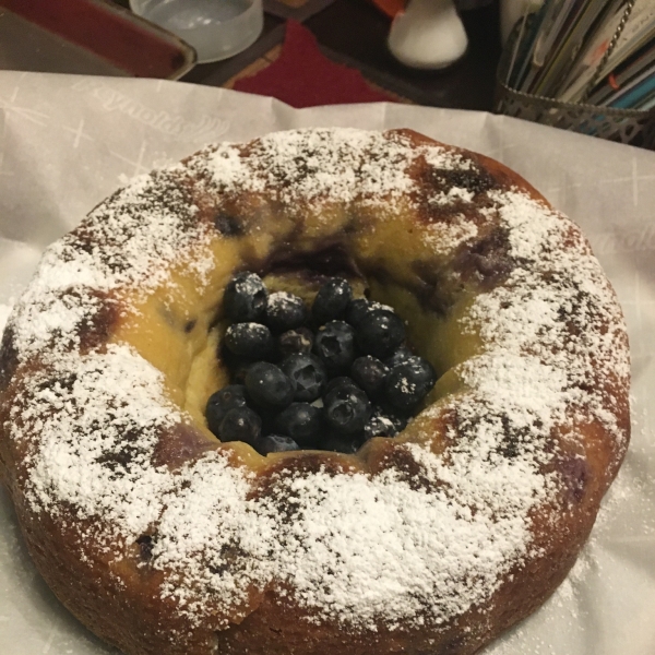 Ricotta Pound Cake with Lemon and Blueberries