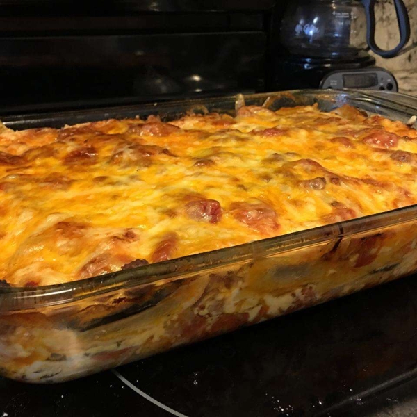 Eggplant and Ground Beef Lasagna