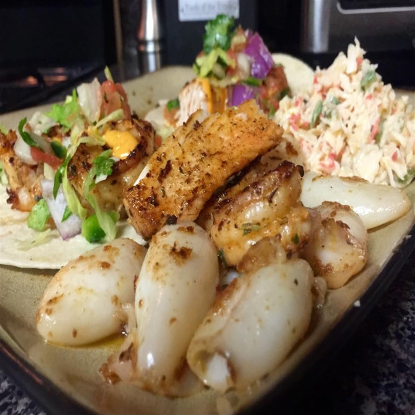 Spicy Cajun Shrimp Tacos