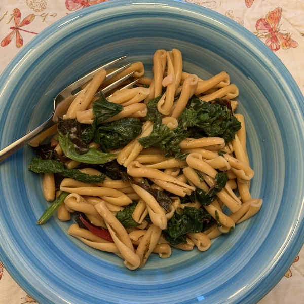 Pasta with Swiss Chard