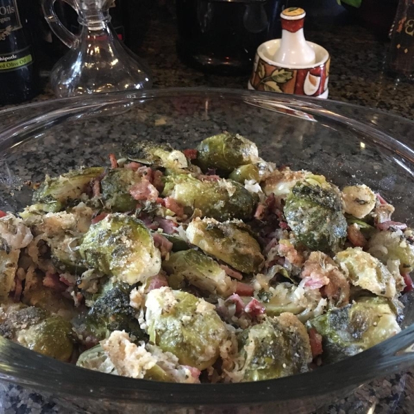 Ham and Brussels Sprout Bake