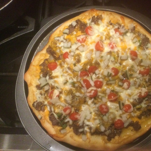 Easy Cheeseburger Pizza