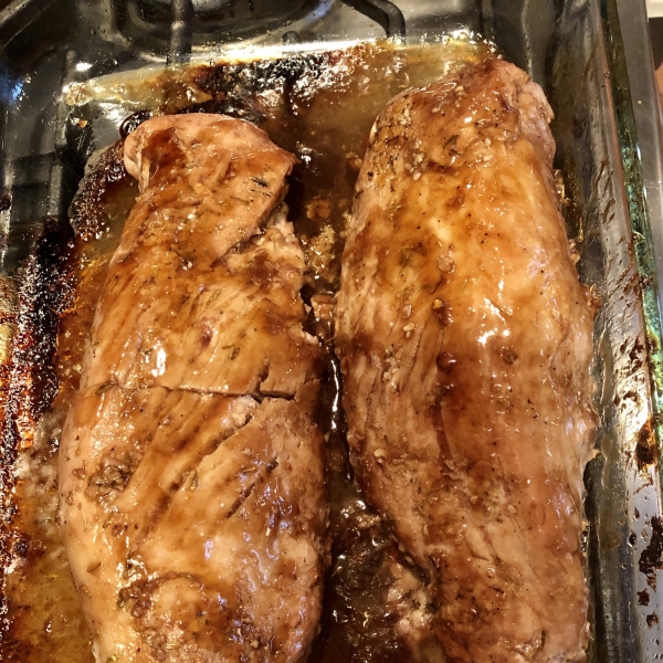 Brown Sugar and Balsamic Glazed Pork Tenderloin