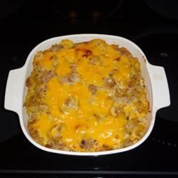 Cheesy Corned Beef Hash Casserole