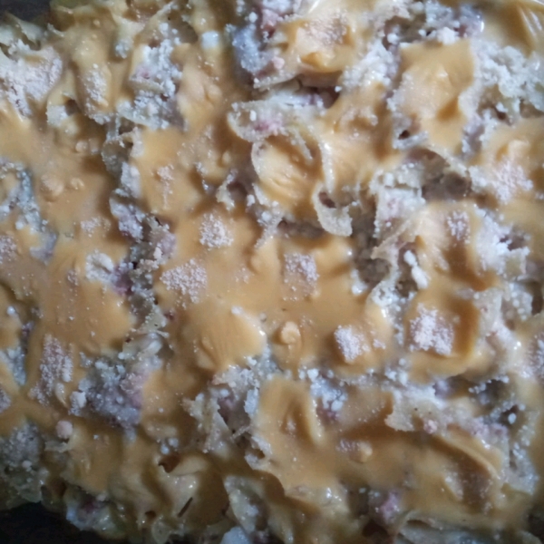 Cheesy Corned Beef Hash Casserole