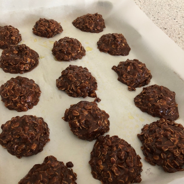 Chocolate - Peanut Butter No Bake Cookies