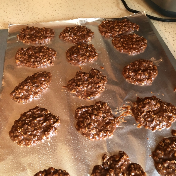 Chocolate - Peanut Butter No Bake Cookies