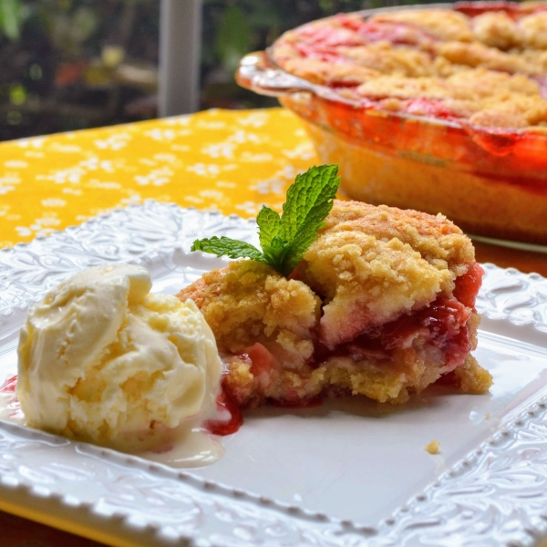 Strawberry-Rhubarb Buckle