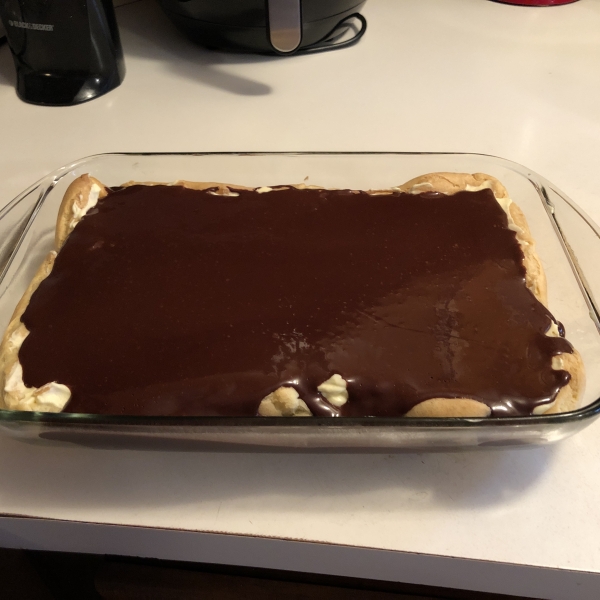 Eclair Cake with Chocolate Ganache